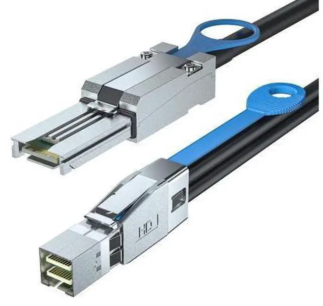 Main image of SFF-8644 to SFF-8088 Cable, 6Gbps External HD Mini SAS Hybrid Cable, 2-Meter(6.6ft), 100 Ohms, Attached SCSI for Raid Systems, DataCenter, Servers, Workstations and Desktops