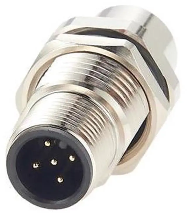 Main image of M12 A Code 5Pin Male to Female Converter IP67 Shielded Bulkhead Feedthrough Panel Mount Industrial Circular Connector Receptacle 60V 4A for NMEA2000 Can Bus CANOpen DeviceNet (1PCS)