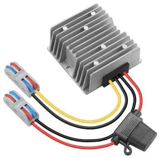Main image of 120W DC-DC Power Converter 20V-72V to 12V 10A, Waterproof Voltage Regulator for Car/Truck/Boats, Power Supply for CCTV, Audio System, Overload & Short Circuit Protection (IP67, 1-Year Warranty)