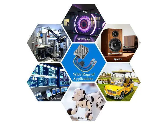 Alt view image 7 of 7 - 120W DC-DC Power Converter 20V-72V to 12V 10A, Waterproof Voltage Regulator for Car/Truck/Boats, Power Supply for CCTV, Audio System, Overload & Short Circuit Protection (IP67, 1-Year Warranty)