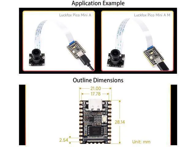Alt view image 6 of 7 - Luck-Fox Pico Mini RV1103 Linux Micro Development Board, Integrate ARM Cortex-A7/RISC-V MCU/NPU/ISP Processors, 64 MB DDR2, 0.5TOPS, Support int4, int8 and int16 NPU (with 128MB Flash Without Header)
