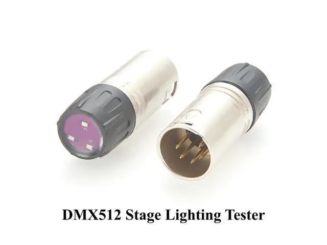 Alt view image 5 of 7 - XLR 5Pin Male DMX512 Cable Signal Line Tester DMX Signal Fault Detector Tester for LED Par Light, DJ Lights, Studio Lighting, Live Show (5Pin)