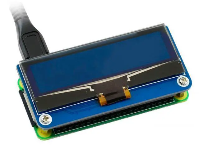 Alt view image 6 of 6 - 2.23inch OLED Display HAT, 128×32 Pixels SPI/I2C Interface Embed SSD1305 Driver for Raspberry Pi 4B/3B+/3B/2B/Zero/Zero W/Zero WH and Jetson Nano