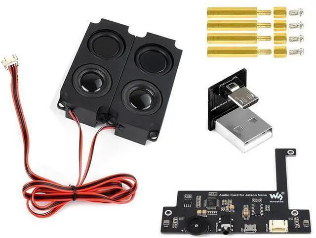 Main image of USB Audio Codec for Jetson Nano, USB Sound Card, Driver-Free, Plug and Play, Support Recording and Playback, Built-in Microphone and Speaker Header