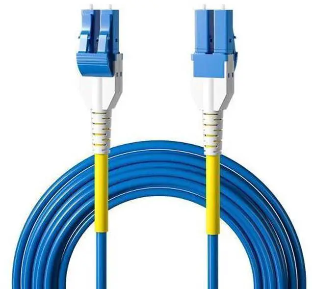 Main image of OS2 LC to LC Armor Fiber Patch Cable, 30m/98ft Single Mode Uniboot LC to LC Fiber Optic Cable, SMF, Duplex LC/UPC, 9/125m, Indoor Armored LSZH