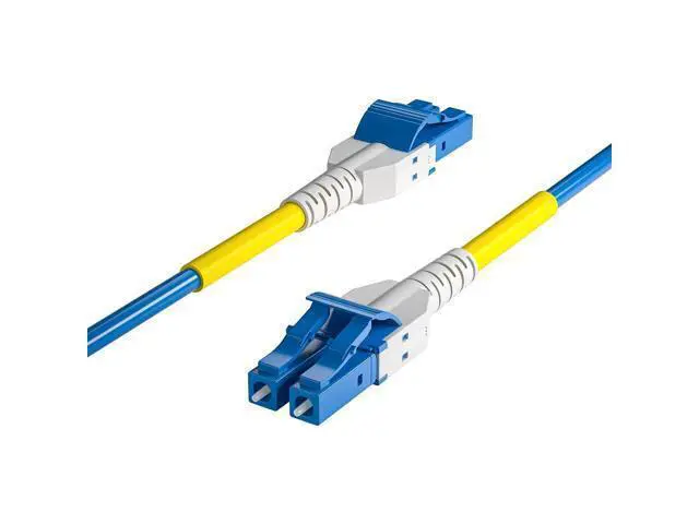 Alt view image 2 of 5 - OS2 LC to LC Armor Fiber Patch Cable, 30m/98ft Single Mode Uniboot LC to LC Fiber Optic Cable, SMF, Duplex LC/UPC, 9/125m, Indoor Armored LSZH