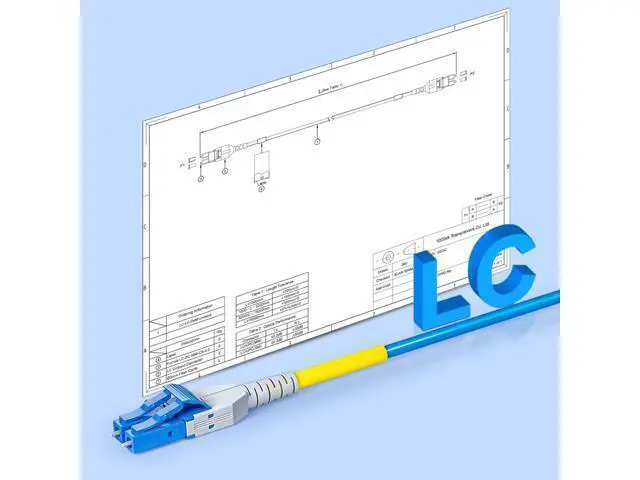 Alt view image 4 of 5 - OS2 LC to LC Armor Fiber Patch Cable, 30m/98ft Single Mode Uniboot LC to LC Fiber Optic Cable, SMF, Duplex LC/UPC, 9/125m, Indoor Armored LSZH