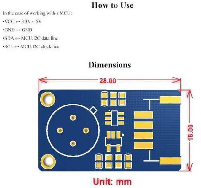 Alt view image 4 of 4 - Contact-Less Infrared Temperature Sensor Module, MLX90614ESF-BCC, Measures Temperature Without Touching, High Precision High Resolution Fast Response