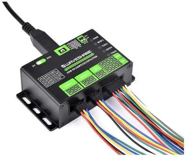 Main image of USB To UART/I2C/SPI/JTAG Converter Board with Aluminum Alloy Case, Aceess to Control Various UART/ I2C/SPI/JTAG Devices via Computer, Support Win7/8/8.1/10/11, Linux, etc. Compatible with 3.3V and 5V