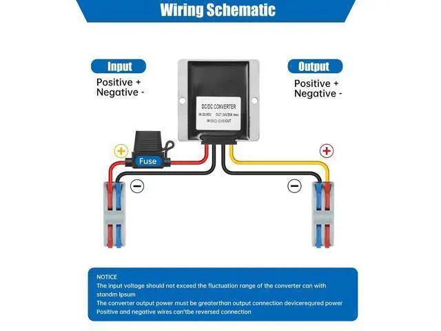 Alt view image 4 of 7 - 30-90V to 24V 20A 480W DC-DC Buck Converter Voltage Regulator - Heavy Duty Step Down Power Supply for Golf Carts, Solar Systems, Industrial Equipment