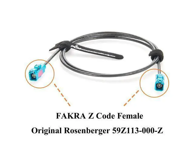 Alt view image 3 of 6 - Original Rosenberger 59Z113-000-Z FAKRA Z Female to Female RF Coaxial Cable 50 Ohm Vehicle Car GPS Antenna Extension Cable for ADAS, FPD-Link GMSL2 Camera, Satellite Radio, Infotainment (2M/6.6FT)