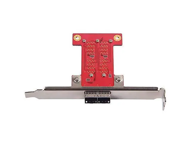 Alt view image 3 of 5 - Dual Port Mini SAS Adapter Card 2X Internal SFF-8643 to 2X External SFF-8644 Slot, 12Gb/s, Card with Low-Profile