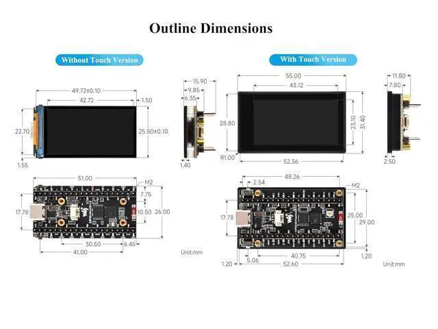 Alt view image 7 of 7 - ESP32-C6 1.9inch LCD Display Development Board, 170x320 Pixels, 262K Color, 160MHz Running Frequency RISC-V Single-Core Processor, WF-i 6 & BLE, ESP32 with Display,Compatible with Pico Header