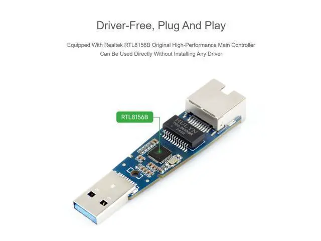 Alt view image 7 of 7 - USB to 2.5G Ethernet Port Converter, High-Speed Networking, Driver-Free, Supports Windows/MacOS/Linux/Android Multi-System, 2.5G USB Ethernet Adapter (USB 3.2 Gen1 to 2.5G ETH)