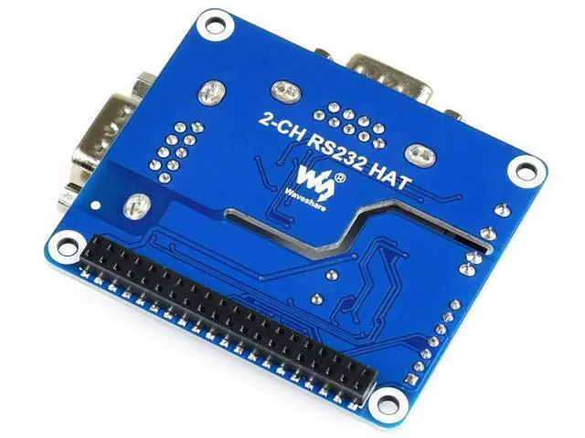 Alt view image 4 of 7 - 2-Channel Isolated RS232 Expansion HAT for Raspberry Pi 4B/3B+/3B/2B/B+/A+/Zero/Zero W, SC16IS752+SP3232 Dual Chip Convert SPI to RS232 Data Rate up to 921600bps Embed Multi Protection Circuits