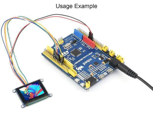 Alt view image 4 of 7 - 1.27inch RGB OLED Display Module 128×96 Resolution Screen, 262K RGB Colors SPI Interface 3.3V / 5V Operating Voltage, for Ardu/Raspberry Pi/STM32