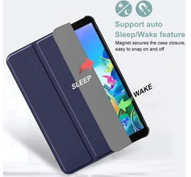 Alt view image 6 of 14 - LG G Pad 5 10.1 FHD Case Slim Light Smart Cover Trifold Stand Hard Shell Folio Case for 10.1 inch LG G Pad 5 2019