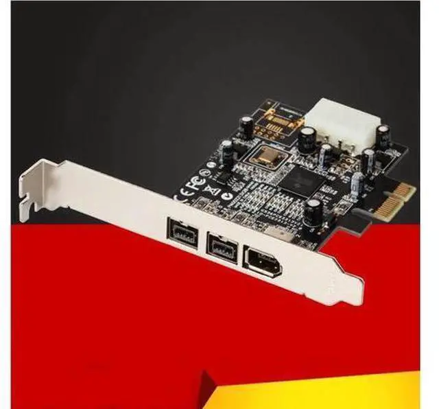 Main image of 1394 Expansion Card PCI-E 1X to IEEE 1394 DV Video Adapter 1x 1394A 6Pin + 2x 1394B 9Pin Controller Firewire Card for Desktop PC