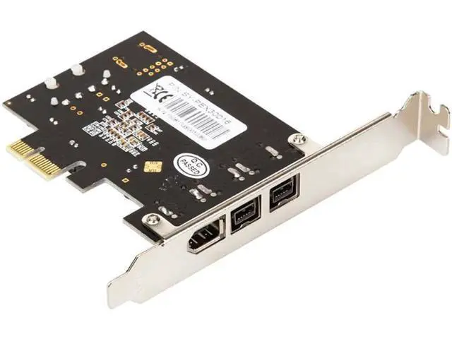 Alt view image 4 of 5 - 1394 Expansion Card PCI-E 1X to IEEE 1394 DV Video Adapter 1x 1394A 6Pin + 2x 1394B 9Pin Controller Firewire Card for Desktop PC