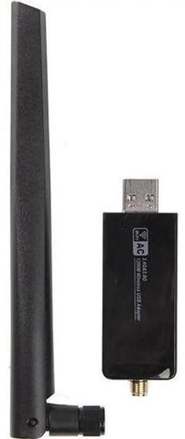 Alt view image 2 of 7 - RTL8812AU Chipset 1200Mbps 2.4GHz/5GHz 802.11ac WiFi USB Adapter Dongle Antenna