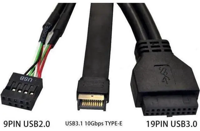 Alt view image 5 of 5 - 5.25 Inch USB 3.1 GEN2 Front Panel USB Hub 2 Ports USB 3.0 + 2 Ports USB2.0 + 1 Port TYPE-C with TYPE-E Connector for Desktop PC