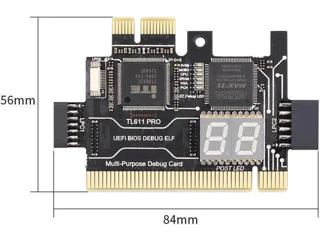 Alt view image 2 of 5 - TL611 Pro Universal Laptop and PC PCI PCI-E mini PCI-E LPC motherboard Diagnostic Analyzer Tester Debug Cards upgraded TL460S