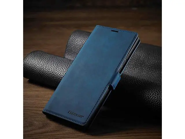 Alt view image 5 of 5 - Samsung Galaxy Note 20 Ultra 5G Case, Premium PU Leather Cover TPU Bumper with Card Holder Kickstand Hidden Magnetic Shockproof Flip Wallet Case for Samsung Galaxy Note 20 Ultra 5G Blue