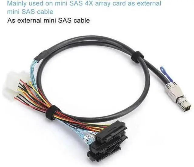 Alt view image 2 of 7 - External Hard Disk Cable Mini SAS SFF-8644 to SFF-8482 Server Computer Accessories 1m/2m Optional