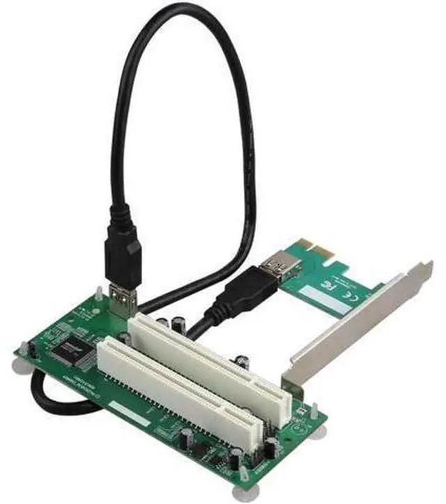 Main image of PCI-Express to PCI Adapter Card PCIe to Dual Pci Slot Expansion Card USB 3.0 Add on Cards Converter