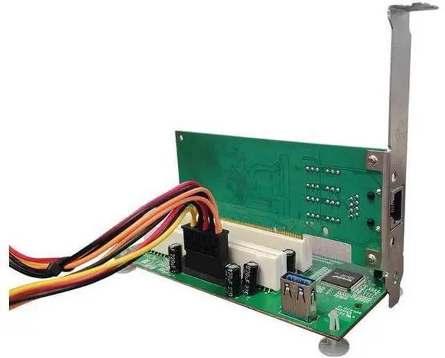 Alt view image 4 of 4 - PCI-Express to PCI Adapter Card PCIe to Dual Pci Slot Expansion Card USB 3.0 Add on Cards Converter