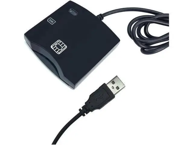 Alt view image 4 of 6 - Aomoproing EMV SIM eID Smart Chip Card Reader Writer Programmer #N68 DOD Military USB Common Access CAC Smart Card Reader + SDK Kit, Compatible Windows (Black)