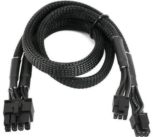 Main image of Dual Mini 6 Pin to 8 Pin PCI Express Video Card Power Adapter Braided Sleeved Cable for Mac Pro Tower/Power Mac G5 15-inches(2Pack)