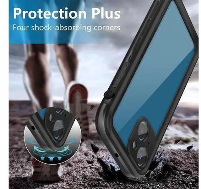 Alt view image 5 of 7 - iPhone 13 Mini Waterproof Case, Shockproof Underwater IP68 Case, with Built-in Screen Protector Full Body Rugged Protective Cover, for iPhone 13 Mini 5.4 inch