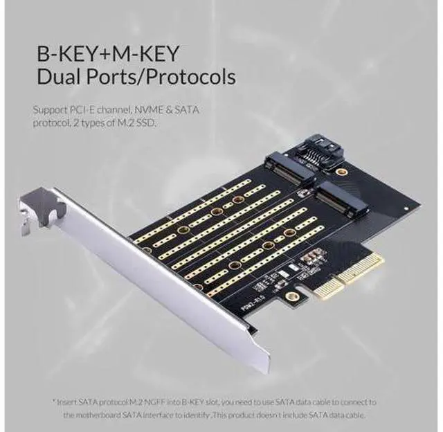 Alt view image 6 of 7 - PCI-E Express M.2 M B key Interface SSD M.2 NVME to PCI-E 3.0 X4 Gen3 Convert Card Support 2230-2280 Size Super Speed Card