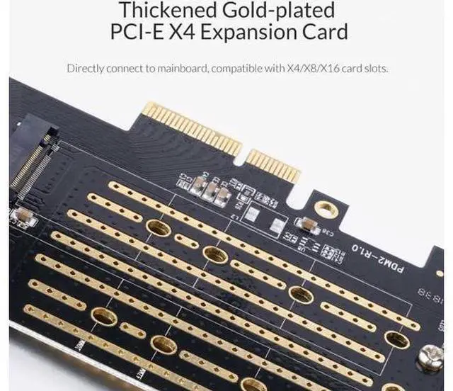 Alt view image 7 of 7 - PCI-E Express M.2 M B key Interface SSD M.2 NVME to PCI-E 3.0 X4 Gen3 Convert Card Support 2230-2280 Size Super Speed Card