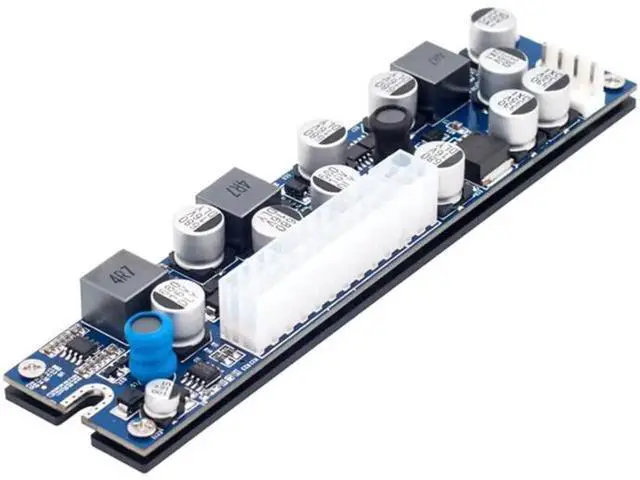 Alt view image 7 of 7 - DC ATX Peak PSU 19V 200W Pico ATX Switch Mining PSU 24pin MINI ITX DC to ATX PC Power Supply For Computer