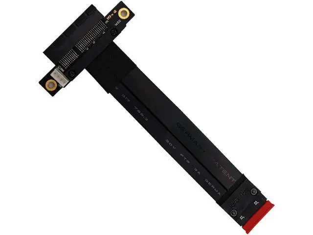 Alt view image 6 of 7 - Riser PCIe x4 3.0 PCI-E 4x To M.2 NGFF NVMe M Key 2280 Riser Card Gen3.0 Cable Extender M2 PCI Express Extension Cable 32G/bps