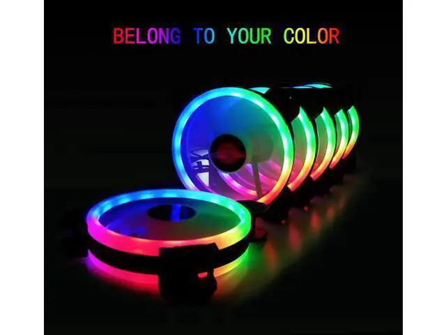 Alt view image 5 of 7 - 4 in 1 RGB Fans 120mm PC Computer Case Fan Cooling Cooler Fan Adjustable RGB Led 12V Mute Ventilador PC RGB Case Fan for Intel AMD