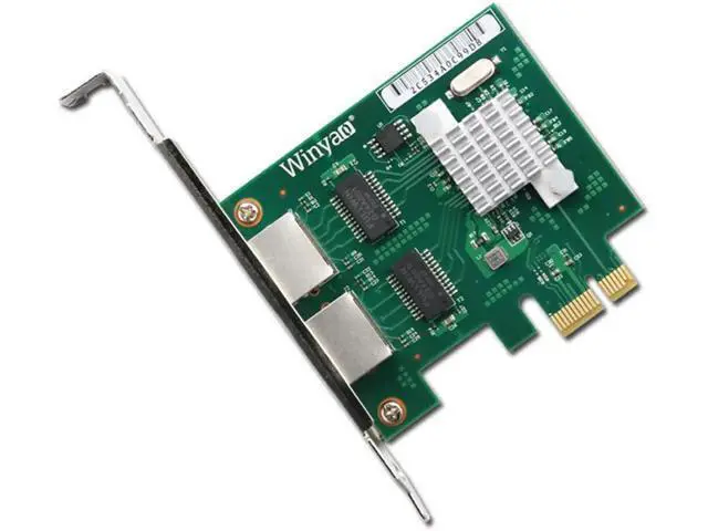 Alt view image 6 of 6 - PCI Express Network Card 10/100/1000Mb 2 Ports RJ45 Network Adapter PCIe PCI-E Gigabit Etherent Network Adapter Lan Card BCM5718