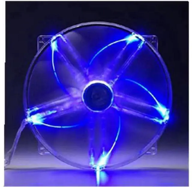 Main image of 220mm case fan 22030 size 22cm large air volume mute blue light case fan 12V 0.3A system cooling exhaust 22cm*30cm