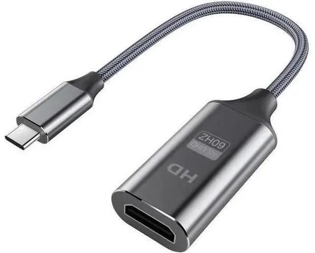 Main image of USB C to HDMI Adapter, USB C Male to HDMI Female Cable HDMI to USB C Converter Compatible for MacBook, iPad Pro, Pixelbook, XPS, Galaxy, and More