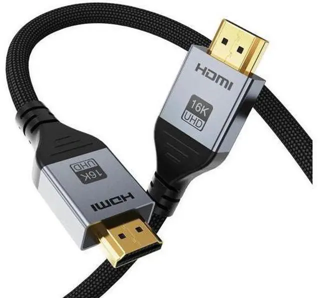 Main image of 16K HDMI 2.2 Cable 10FT, 96Gbps Ultra High Speed 16K@60Hz 8K@120Hz 4K@480Hz HDMI Cord, HDCP 2.3 & HDR10 HDMI Cables for PS5/Xbox Series X|S/Roku TV/Gaming PC/Monitor/Blu-ray/Projector