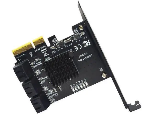 Alt view image 4 of 6 - PCIE PCI-E to 6 Ports SATA 3.0 PCI Express x4 Expansion Card 6 SATA3.0 PCIe PCI-e 6 Port SATA Controller for HDD ASMedia ASM1166