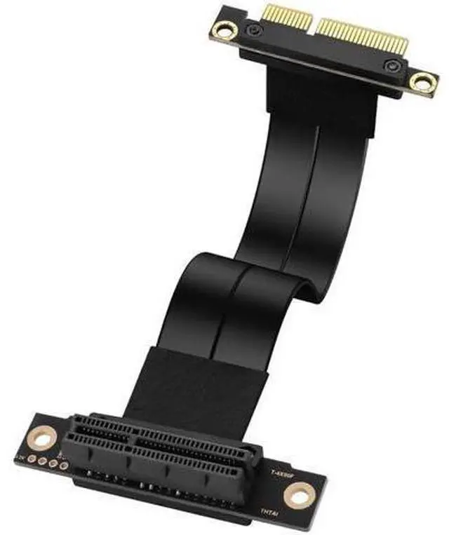 Main image of PCIe 3.0 X4 Extension Cable 90 Degree PCI-E 4X Male to Female Riser Cable 20CM (90 Degree)