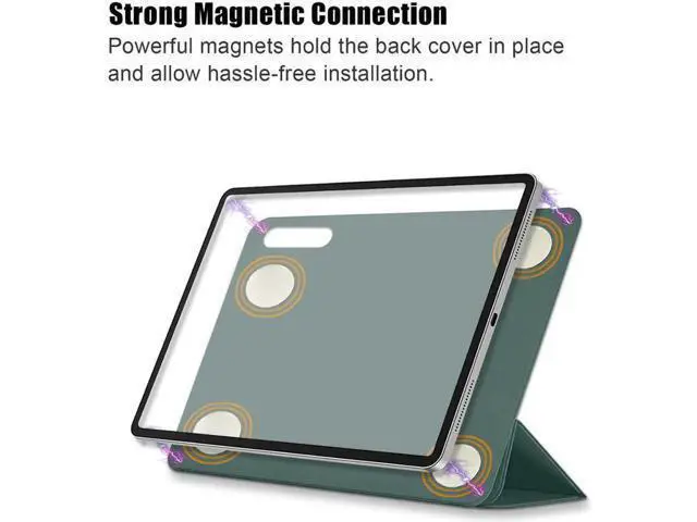 Alt view image 3 of 7 - Case for New iPad Air 4 10.9 Inch 2020 4th Generation with Pencil Holder Smart Protective Stand Cover with Auto Sleep Wake