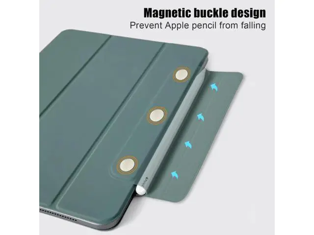Alt view image 6 of 7 - Case for New iPad Air 4 10.9 Inch 2020 4th Generation with Pencil Holder Smart Protective Stand Cover with Auto Sleep Wake