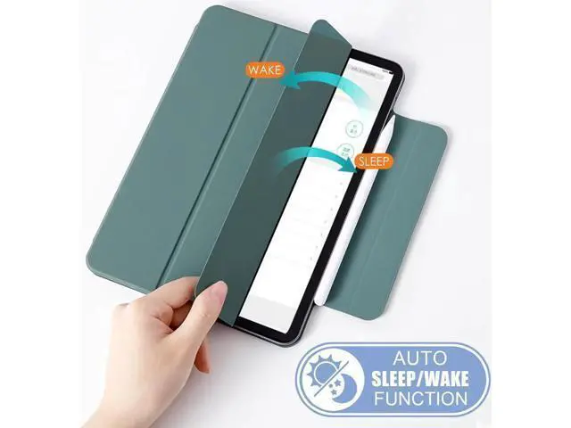 Alt view image 5 of 7 - Case for New iPad Air 4 10.9 Inch 2020 4th Generation with Pencil Holder Smart Protective Stand Cover with Auto Sleep Wake
