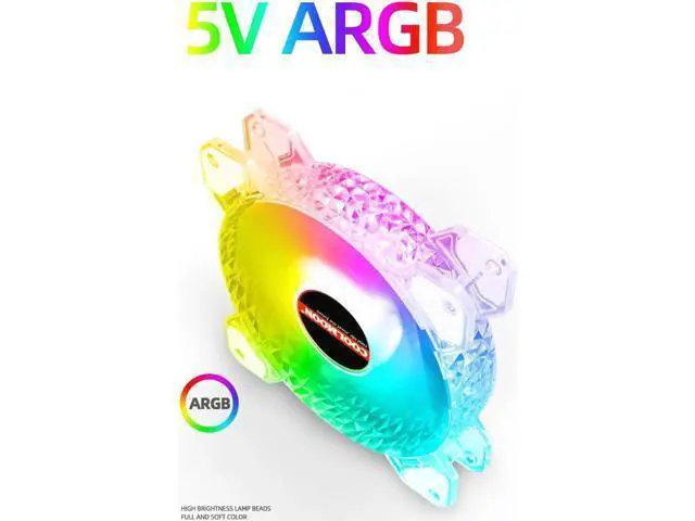 Alt view image 3 of 7 - RGB Case Fan Kit 120mm Fan ARGB RGB Cooling Ventilador 6PIN Rainbow Computer Chassis Fans 12V Silent Adjust 12cm Aura Sync