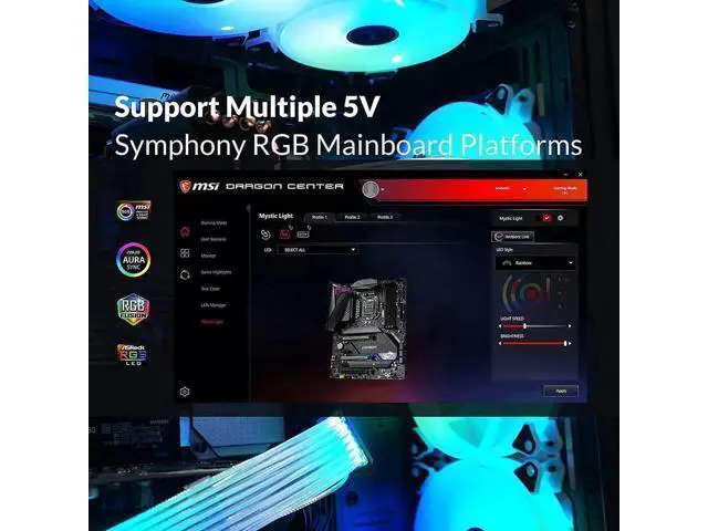 Alt view image 4 of 7 - 2 x 8 Pin(6+2) Addressable RGB GPU Power Extension Cable Triple 8 Pins