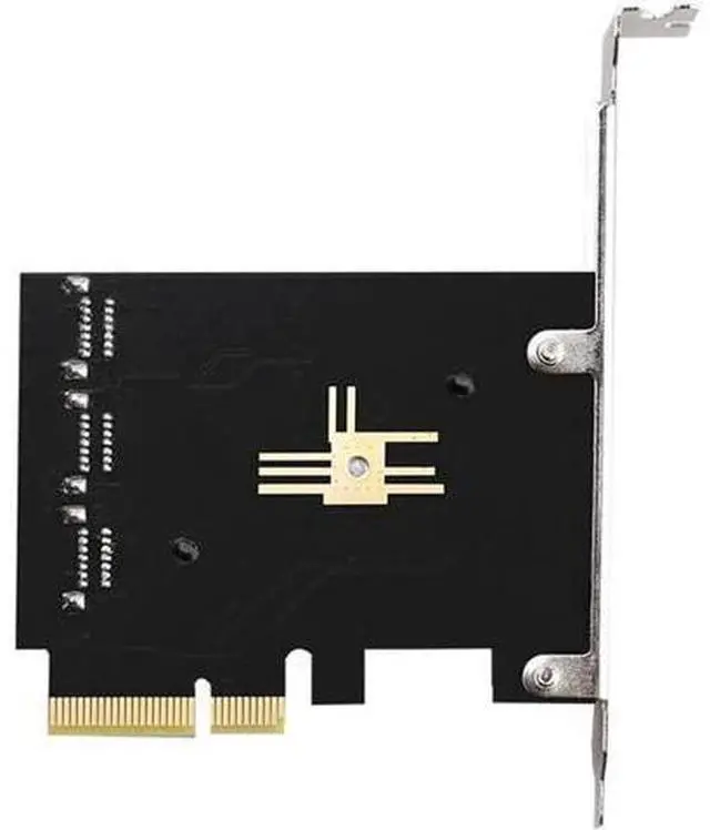 Alt view image 2 of 6 - PCIE PCI-E to 6ports SATA3.0 expansion Card PCI express 4X Gen3 PCI express 6 SATA Adapter SATA3 Converter